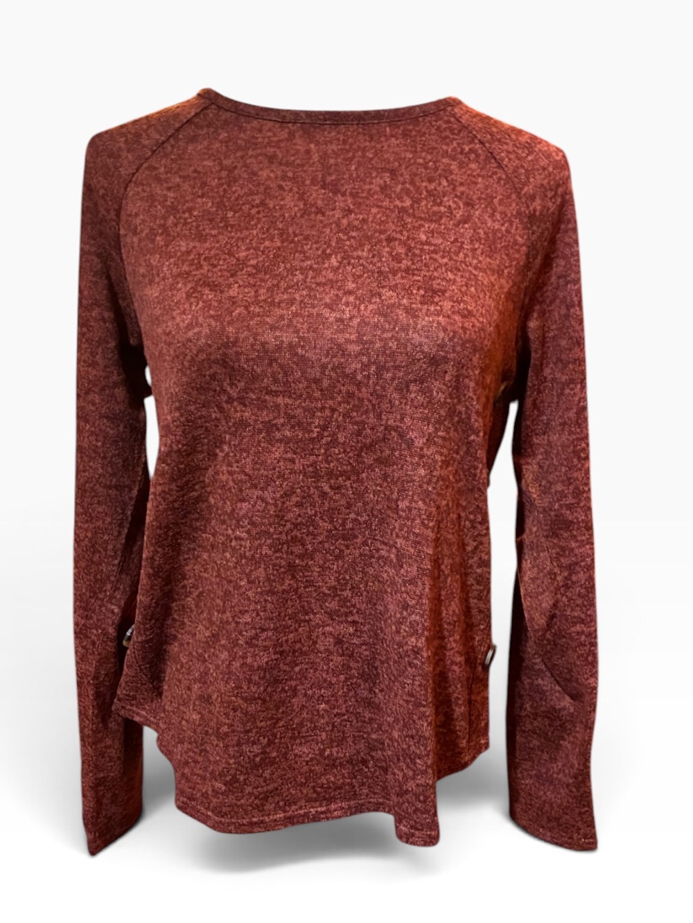 Blu Pepper Women's Heathered Rust Long Sleeve Tee